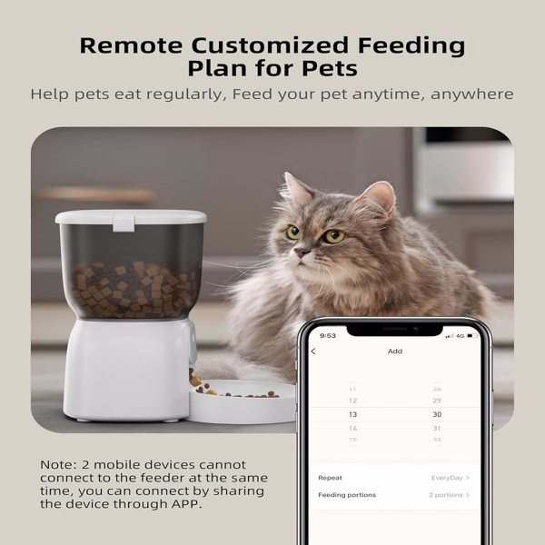 Automatic Cat Feeder - WiFi Cat Food Dispenser
