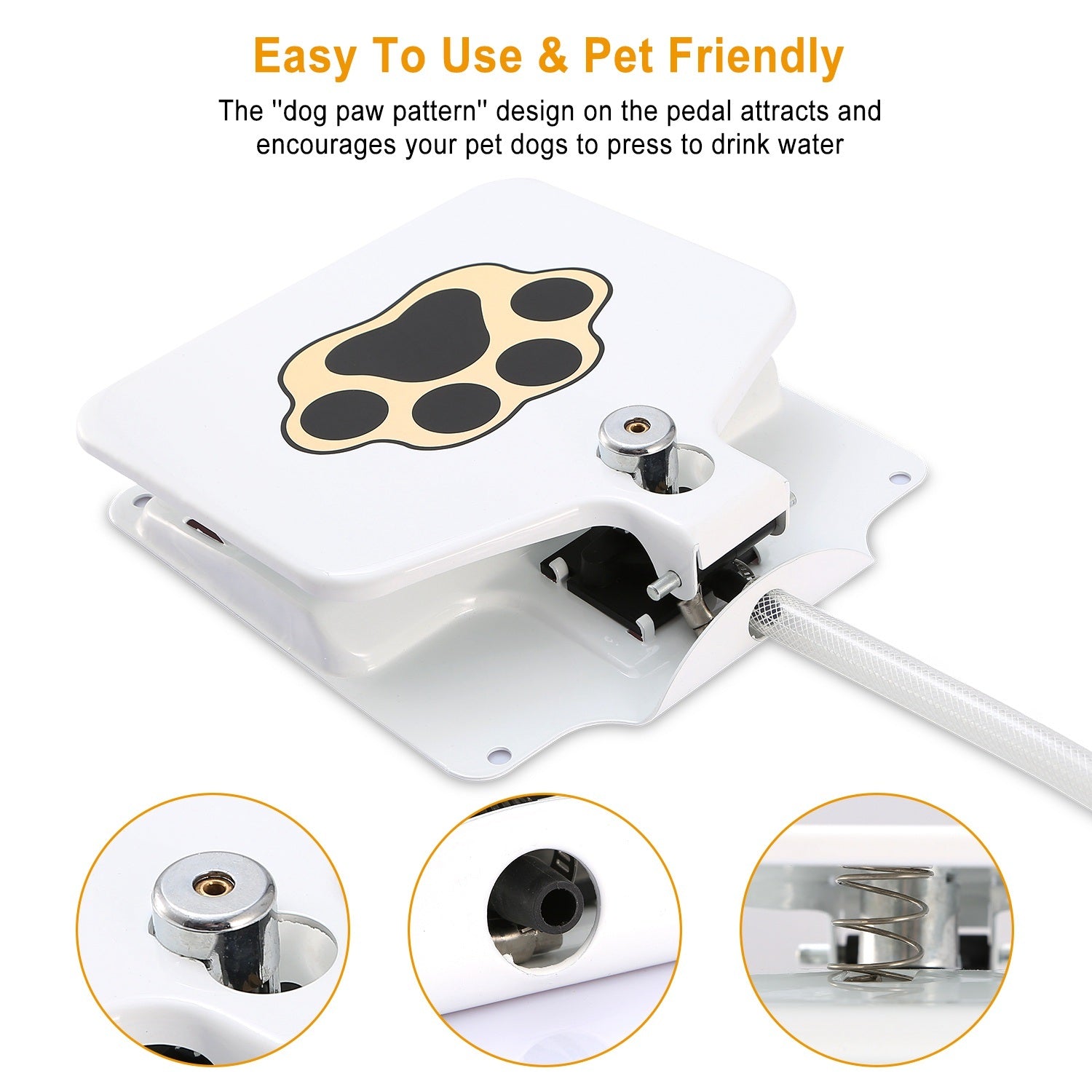 Paw Sprout Step-On Pet Water Fountain