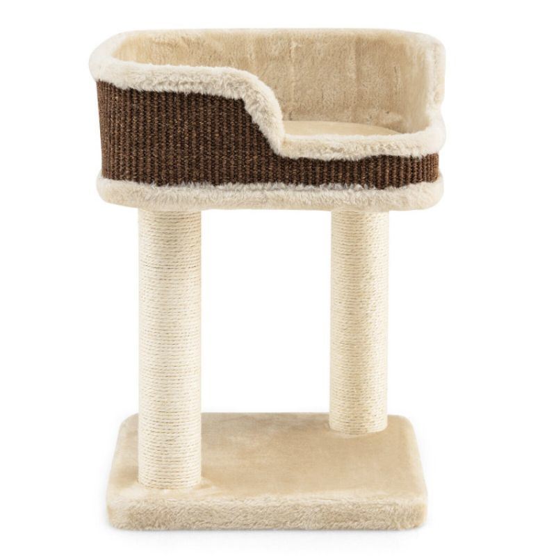 Multi Level Cat Climbing Tree with Scratching Plush Perch