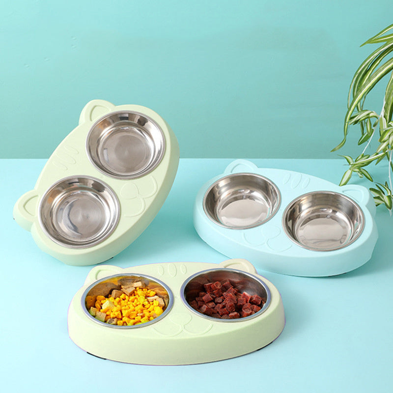 PetPals Stainless Steel Non-Slip Feeder Bowls