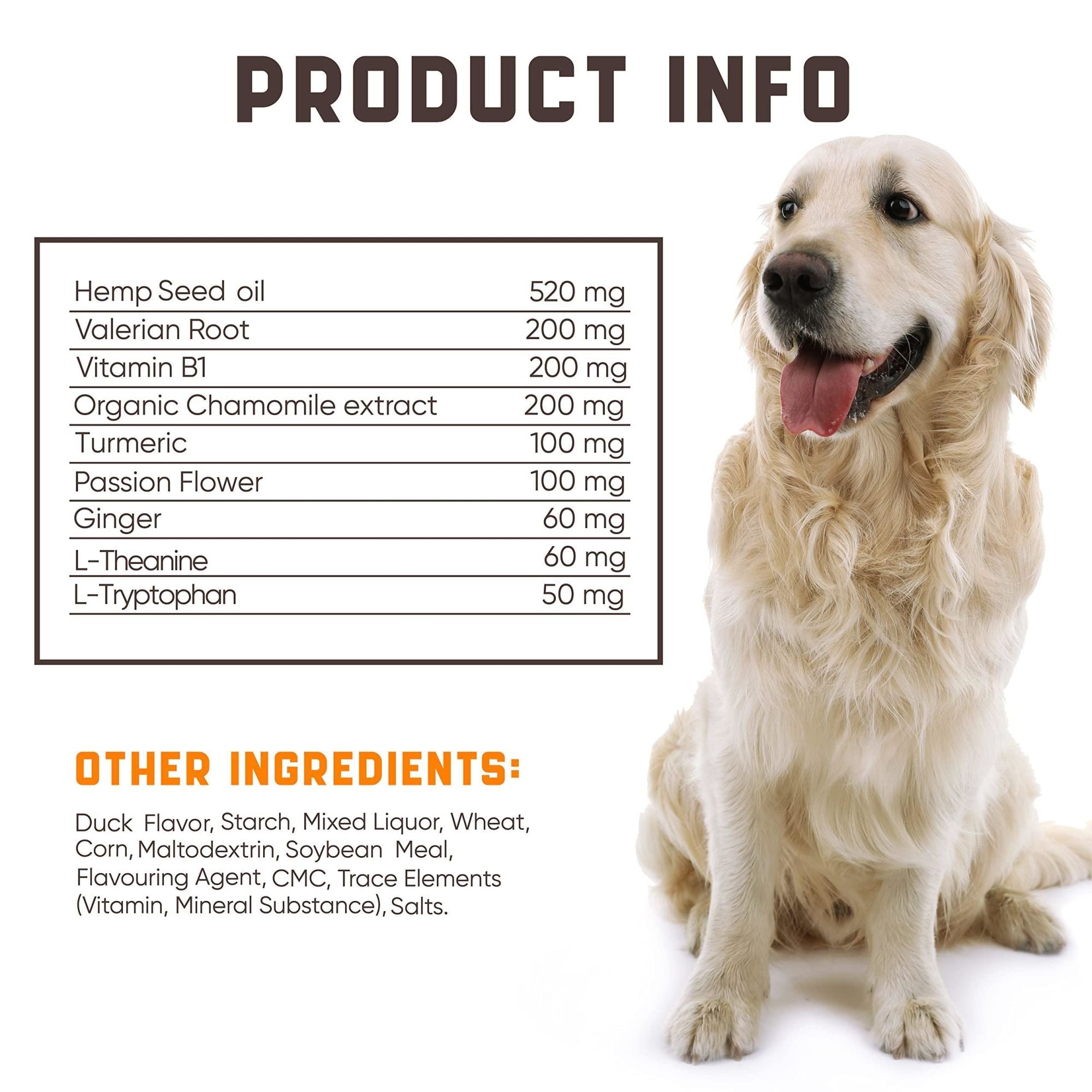 Natural Calming Chews with Hemp Oil and Valerian Root for Pets
