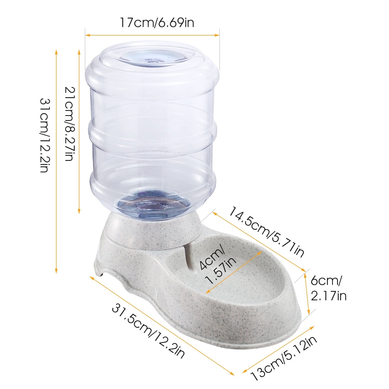 Self-Dispensing Gravity Pet Water Feeder