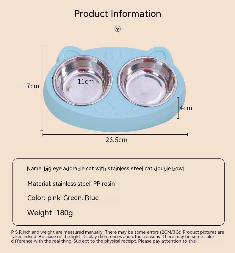 PetPals Stainless Steel Non-Slip Feeder Bowls