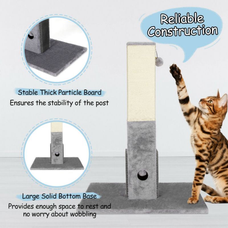 31 Inch Tall Pets Scratching Post Claw with Sisal Rope