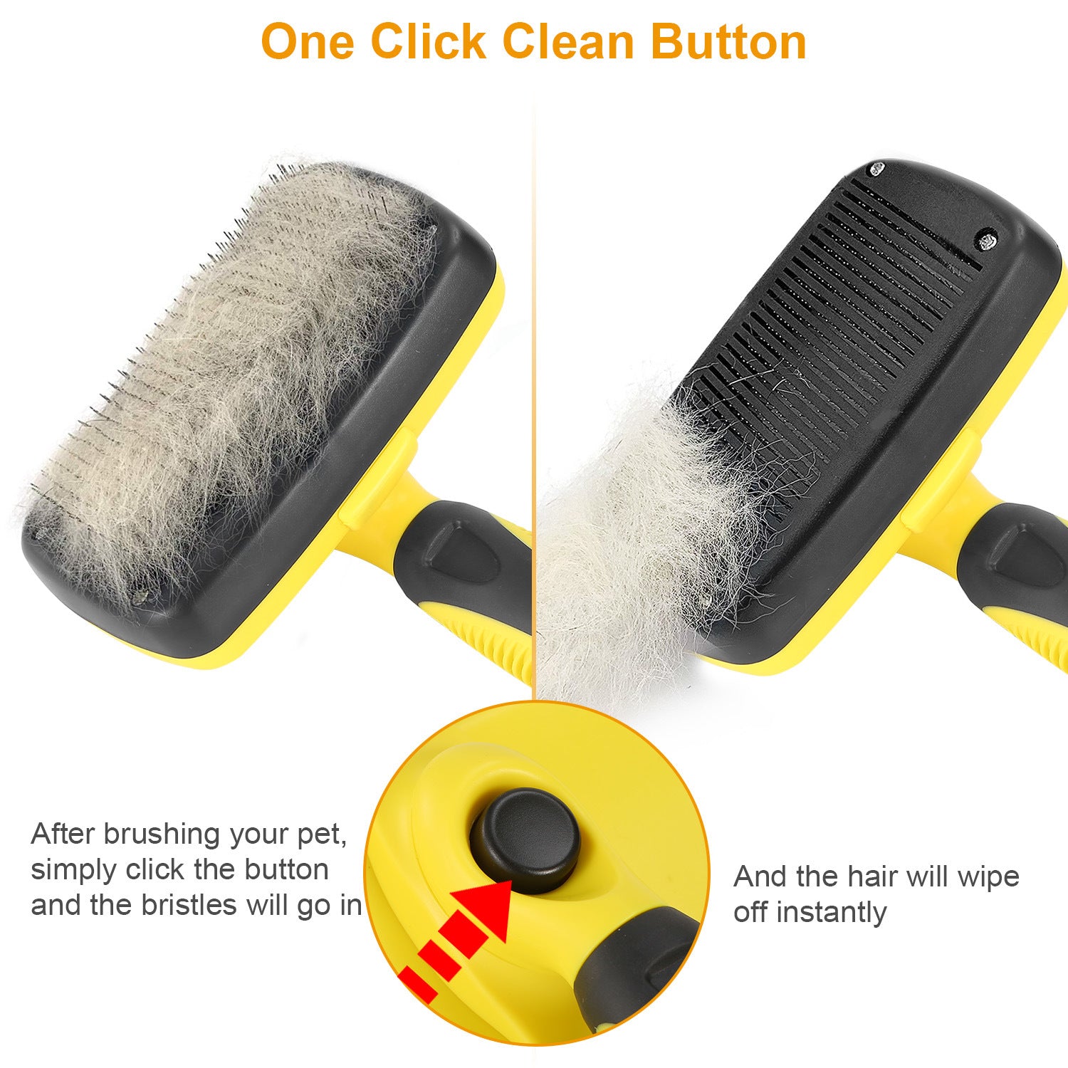 Self Cleaning Slicker Pets Brush