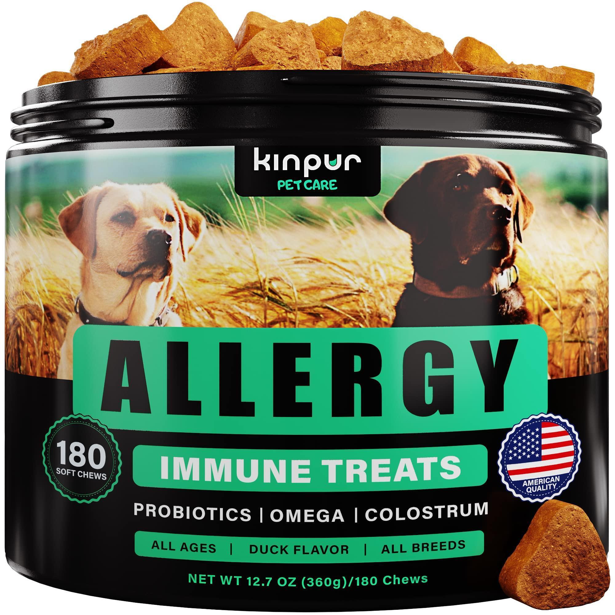 Natural Dog Allergy Chews with Omega Relief Supplement