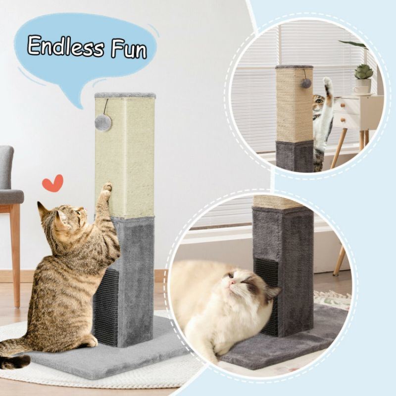 31 Inch Tall Pets Scratching Post Claw with Sisal Rope