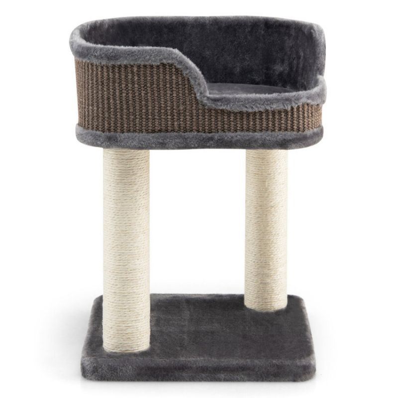 Multi Level Cat Climbing Tree with Scratching Plush Perch