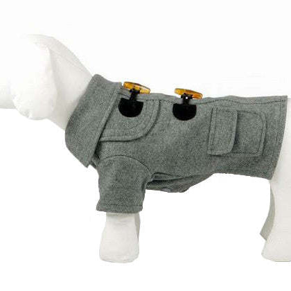 Military Static Rivited Fashion Collared Pet Coats