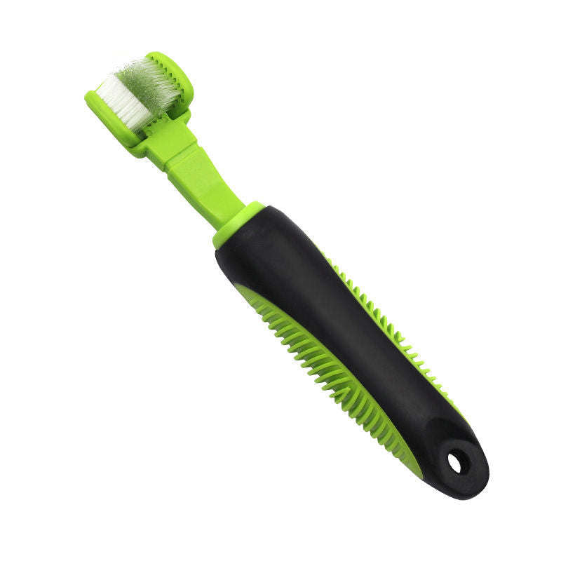 Dual-Sided Action Bristle Pet Toothbrush