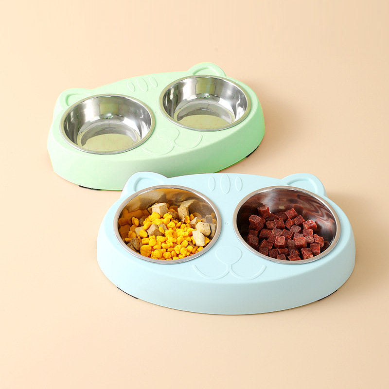 PetPals Stainless Steel Non-Slip Feeder Bowls