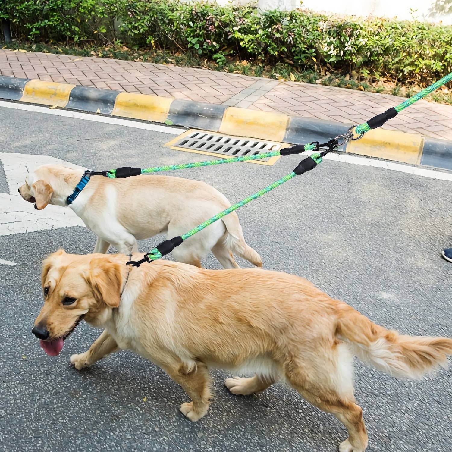 Reflective Dogs Walking Leash Swivel Coupler Padded