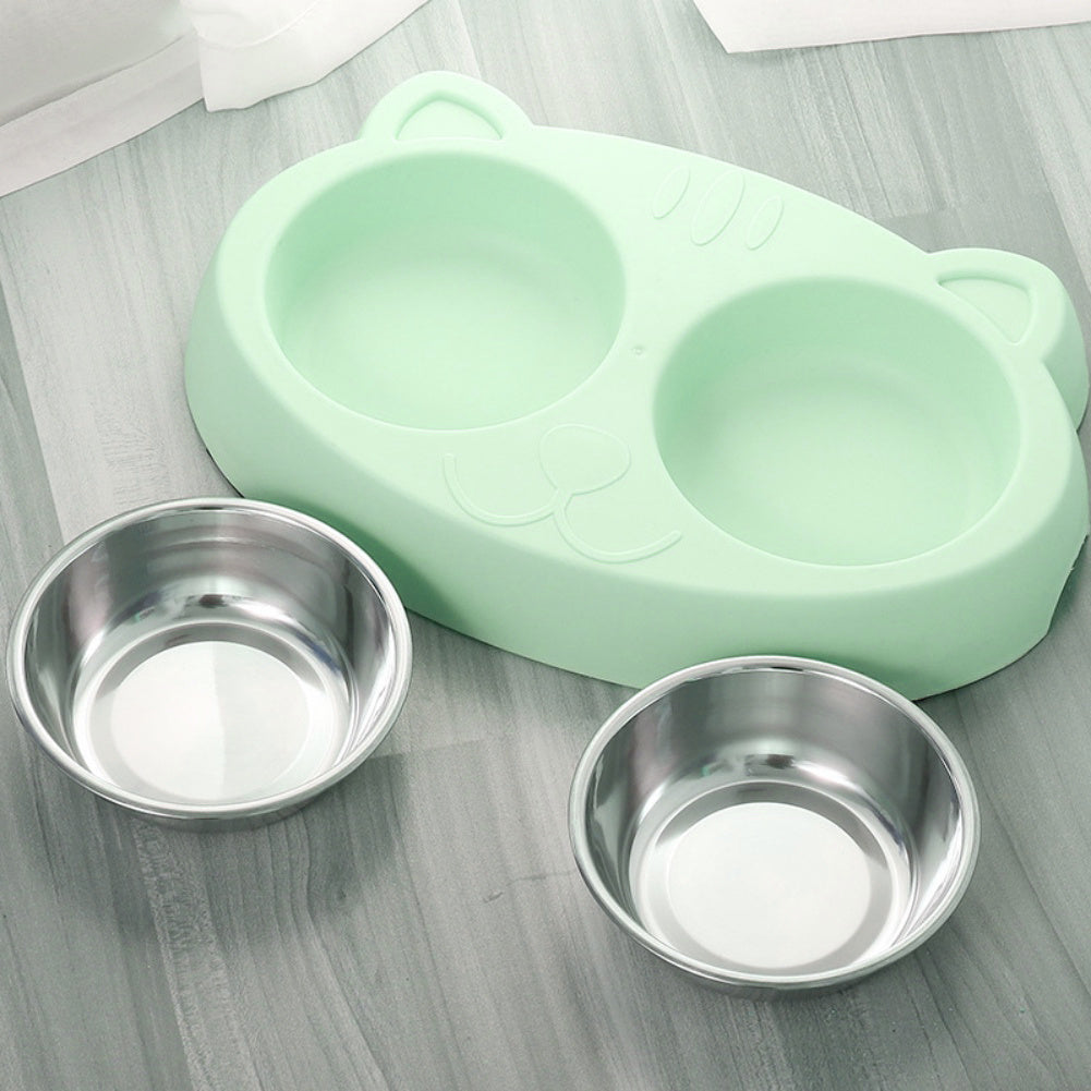 PetPals Stainless Steel Non-Slip Feeder Bowls