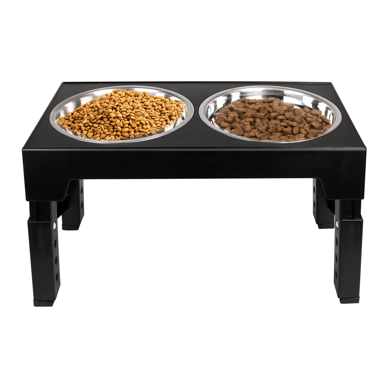 Pets Adjustable Stainless Steel Elevated Bowl