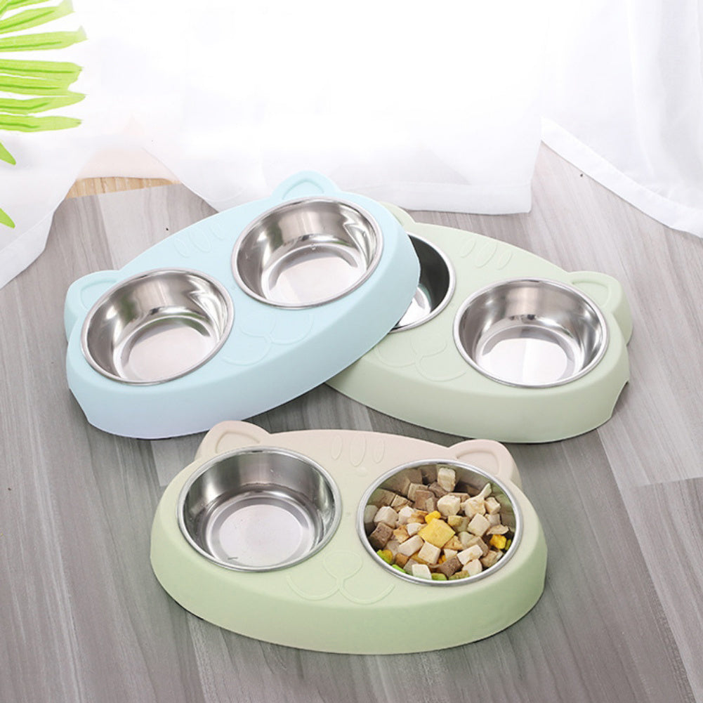 PetPals Stainless Steel Non-Slip Feeder Bowls