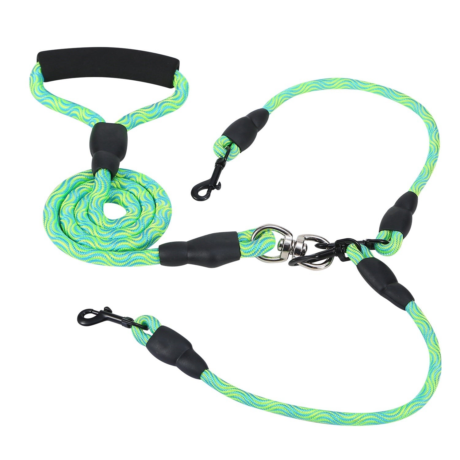 Reflective Dogs Walking Leash Swivel Coupler Padded